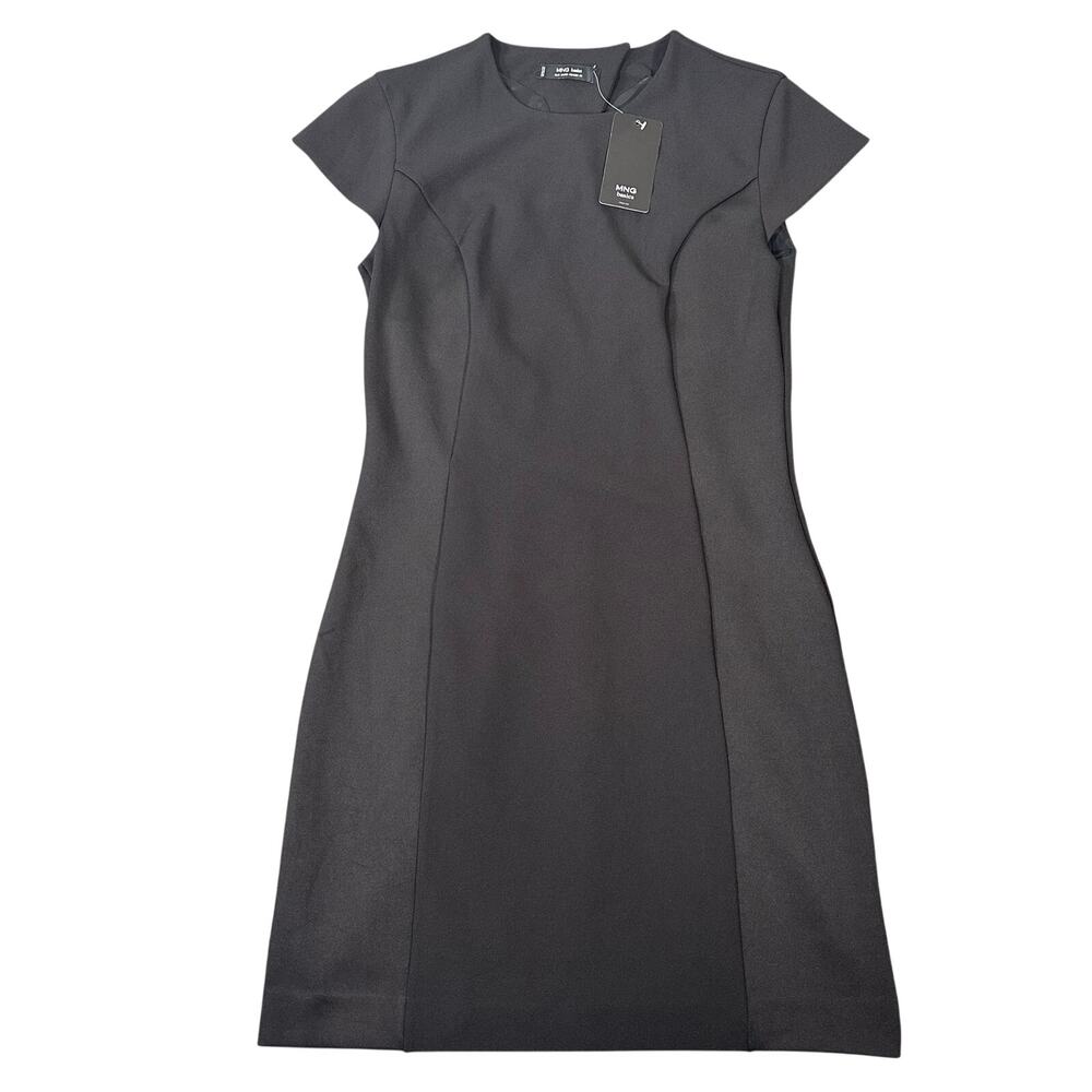Mango Women's Black Contrast Dress Size‎ 4